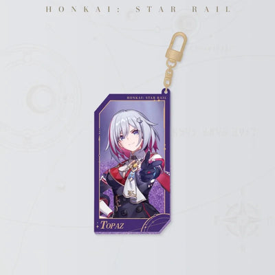 Honkai: Star Rail Starry Invitation Series Topaz Flowing Sand Acrylic Charm