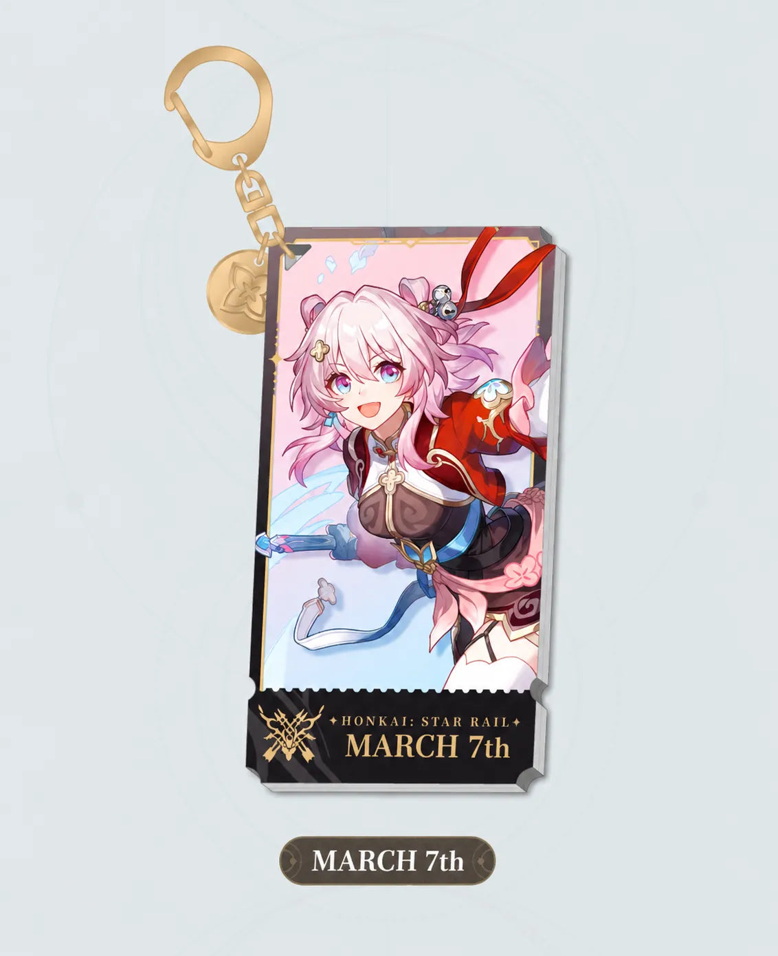 March 7th The Hunt acrylic charm with gold-tone clasp