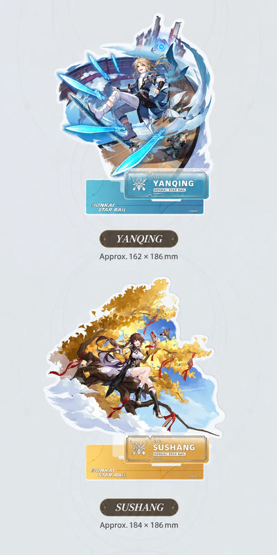 Yanqing and Sushang The Hunt acrylic standees with display bases