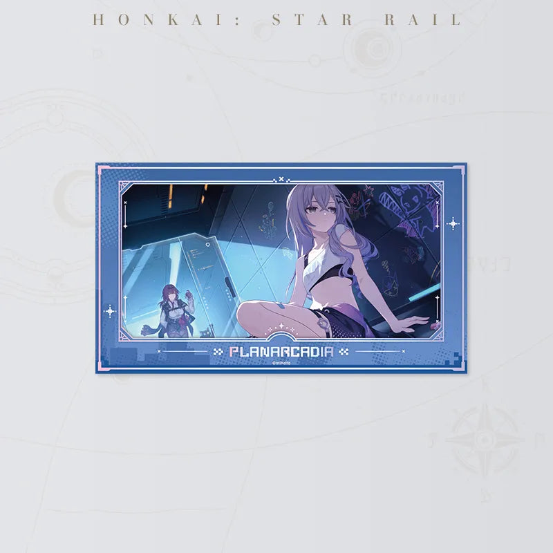 Honkai Star Rail Silver Wolf's Memories film-style card featuring Silver Wolf in a futuristic setting