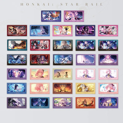 The Memories We Share Series collectible film-style cards featuring Honkai Star Rail characters