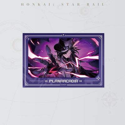 Honkai Star Rail Ashveil Life for Death and Blood for Debt lenticular card featuring Ashveil with pink lightning