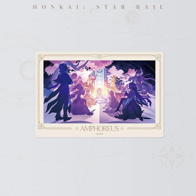 Honkai Star Rail Cyrene Epilogue of the Epic lenticular card featuring Amphoreus characters and a glowing book