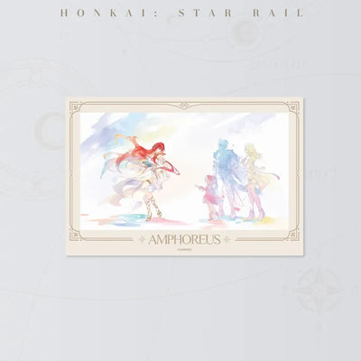 Honkai Star Rail Riding the West Wind Soaring Afar A lenticular card featuring a red-haired character