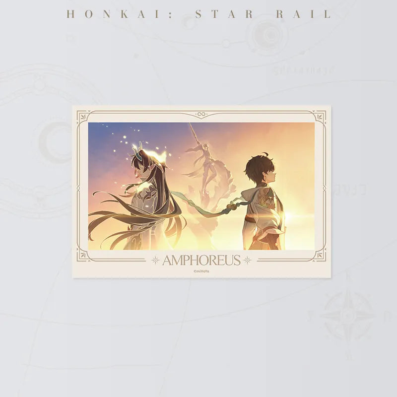 Honkai Star Rail Dan Heng Imbibitor Lunae Toward Immortality lenticular card featuring a golden sunset scene