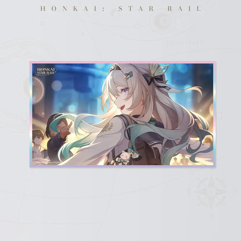 Honkai Star Rail The Best Me PET art board featuring a silver-haired character smiling in a lively setting