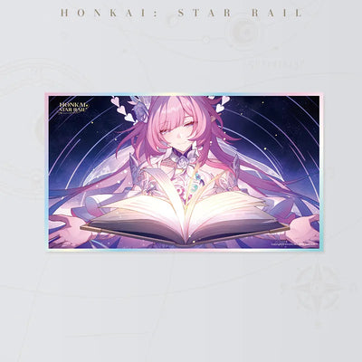 Honkai Star Rail Cyrene PET art board featuring Cyrene holding an open glowing book