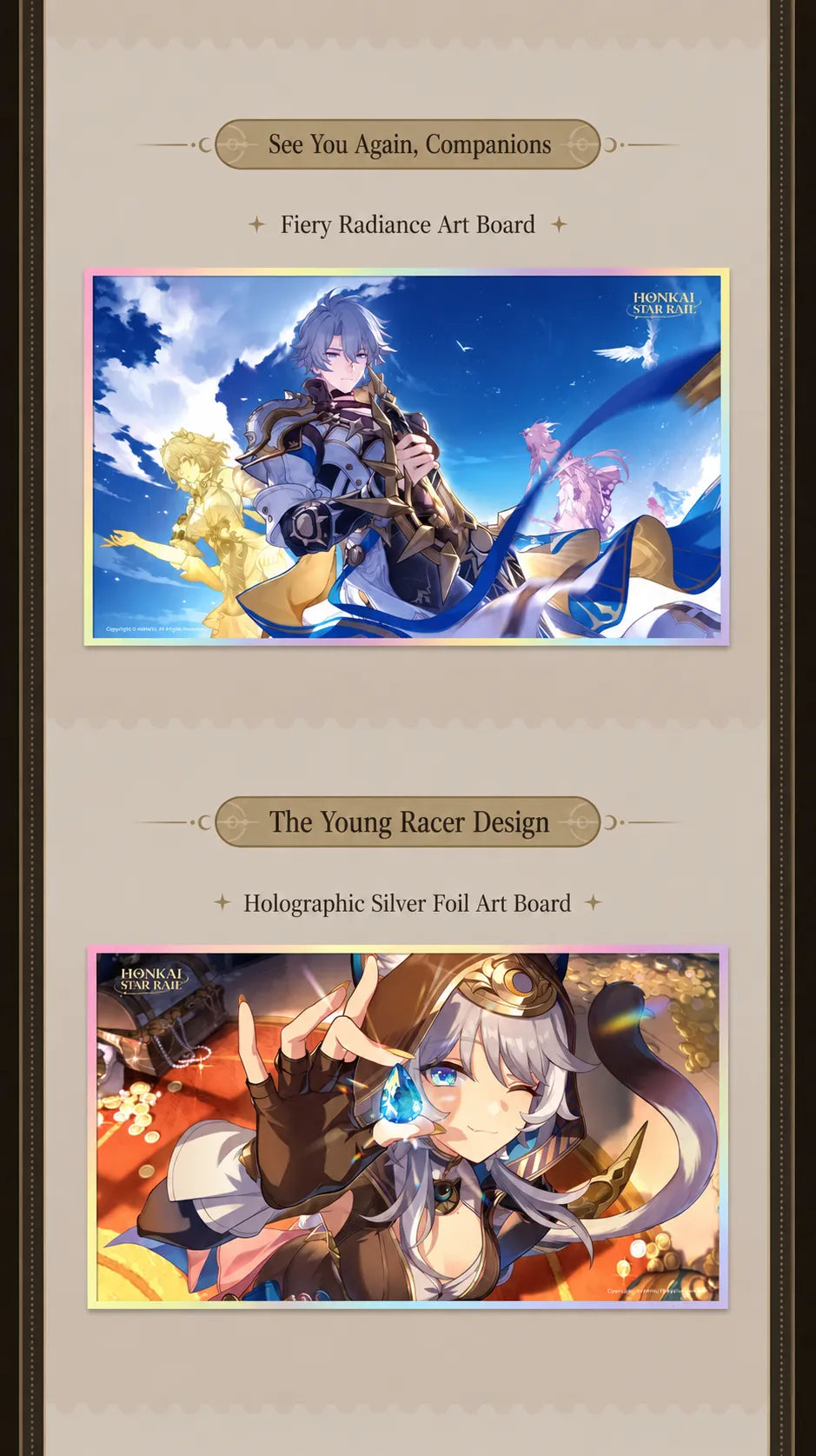 PET art board designs featuring See You Again Companions and Cipher