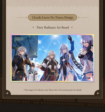 Honkai Star Rail Clouds Leave No Traces PET art board featuring multiple characters in a group scene
