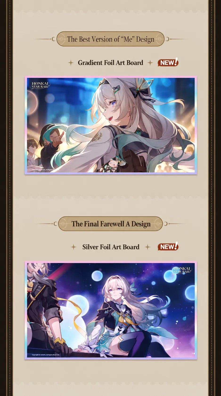 PET art board showcase featuring The Best Me and The Final Farewell A