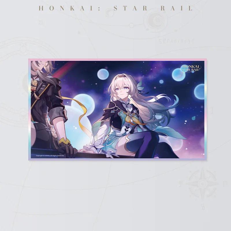 Honkai Star Rail The Final Farewell A PET art board featuring a character beneath a glowing starry sky
