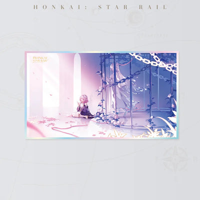 Honkai Star Rail Flower of Memory PET art board featuring a character beside a flower-covered enclosure