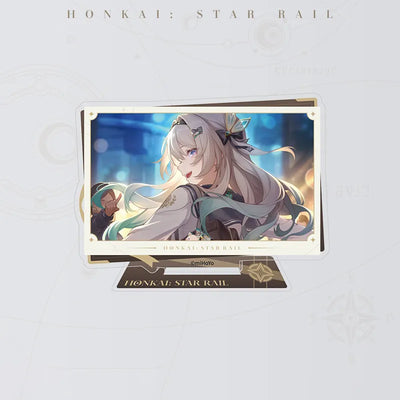 Honkai: Star Rail Firefly Best Version of Me acrylic standee featuring character artwork with blue lighting