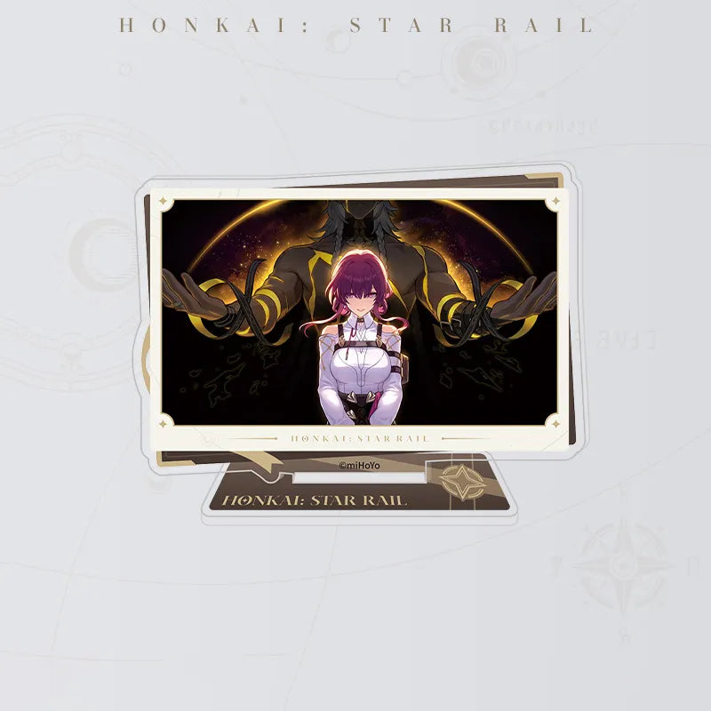Honkai: Star Rail Kafka acrylic standee featuring character artwork with dark and golden accents
