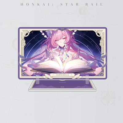 Honkai: Star Rail Cyrene B Ver. acrylic standee featuring pink-haired character artwork with a glowing book