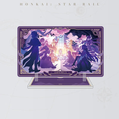 Honkai: Star Rail Ripples of Past Reverie acrylic standee featuring Amphoreus characters in a fantasy gathering