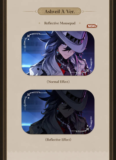 Ashveil A Ver. badge showing normal and reflective effects