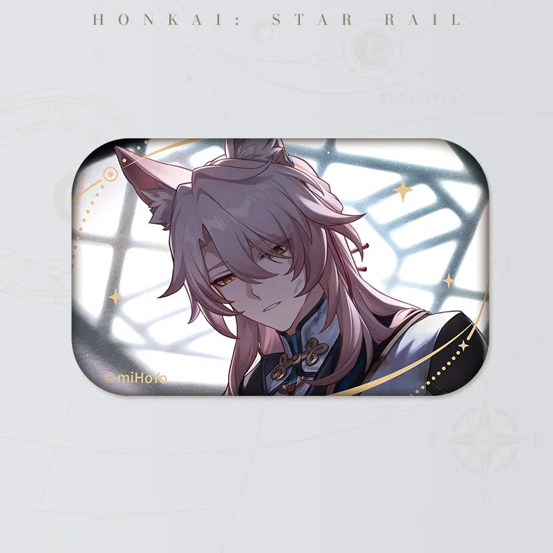 Honkai: Star Rail Jiaoqiu collectible tinplate badge