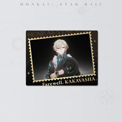 Honkai: Star Rail Aventurine lenticular fridge magnet featuring Aventurine and Kakavasha artwork