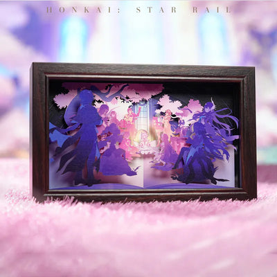 The Memories We Share Series decorative light box featuring a dimensional character scene with soft illumination