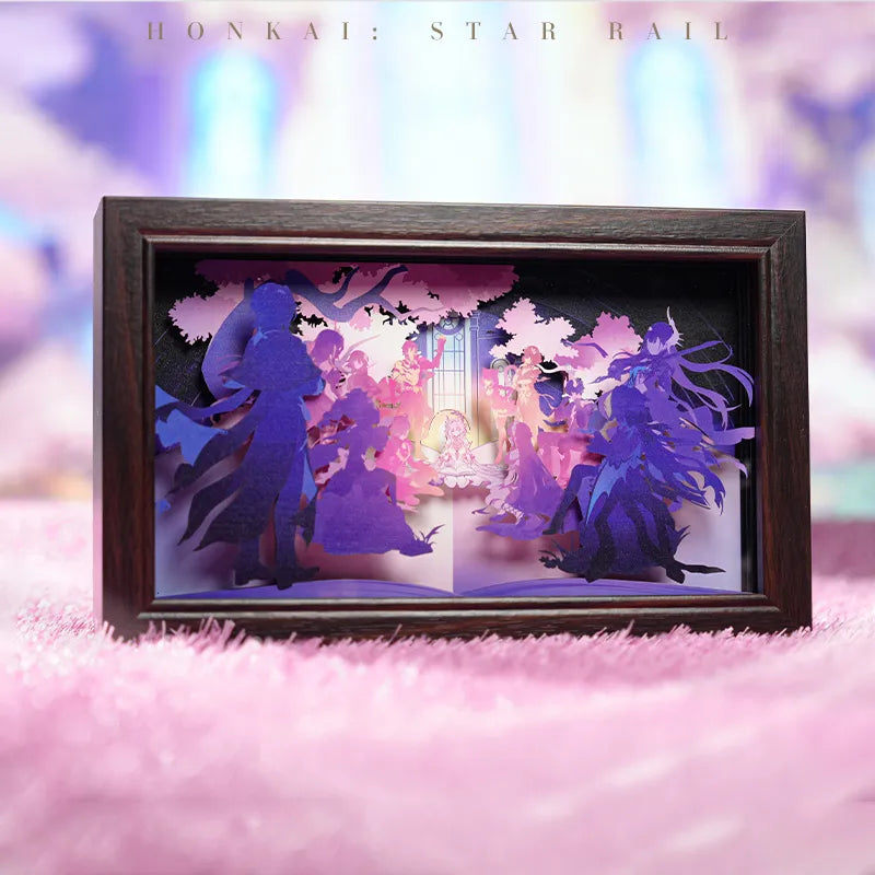 The Memories We Share Series decorative light box featuring a dimensional character scene with soft illumination