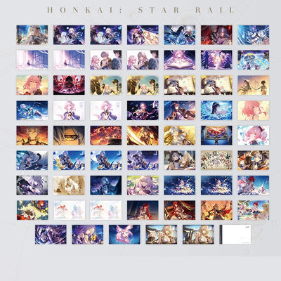 The Memories We Share Series collectible postcards featuring Firefly, Robin, Cyrene, and other characters