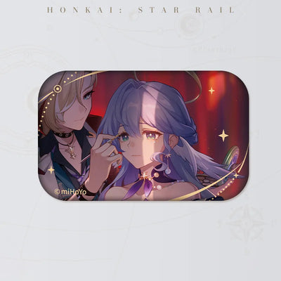 Honkai: Star Rail Robin Behind the Curtain collectible tinplate badge