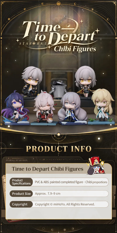 Honkai: Star Rail Time to Depart Chibi Figures product information and specifications