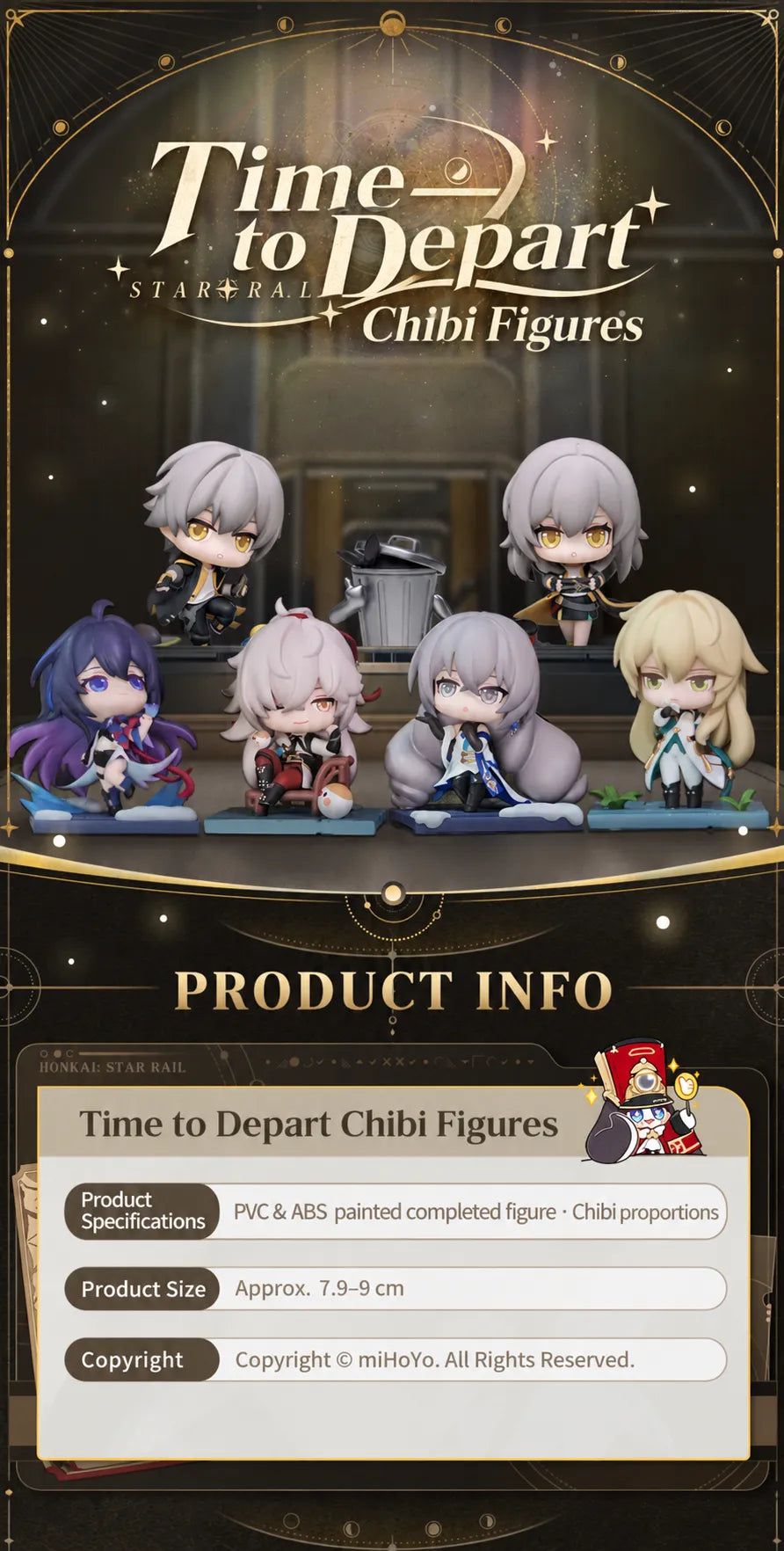 Honkai: Star Rail Time to Depart Chibi Figures product information and specifications
