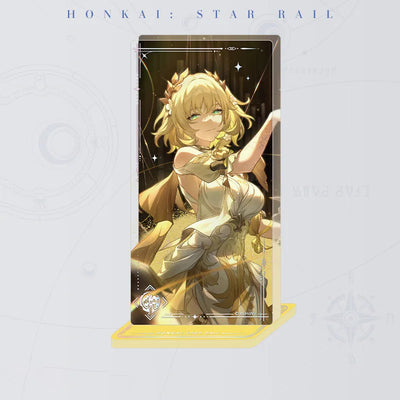 Honkai: Star Rail Time Woven Into Gold Light Cone Flowing Sand Acrylic Standee
