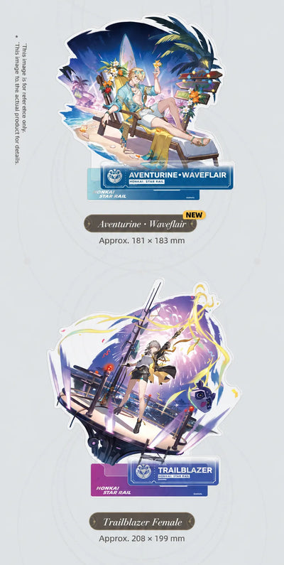 Aventurine • Waveflair and Trailblazer Female Character Artwork Series Elation Acrylic Standee details