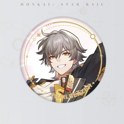 Honkai: Star Rail Trailblazer Male Character Artwork Series Elation Tinplate Badge