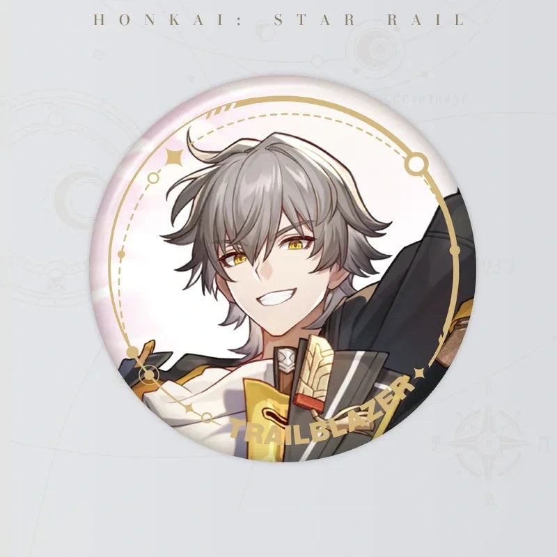 Honkai: Star Rail Trailblazer Male Character Artwork Series Elation Tinplate Badge