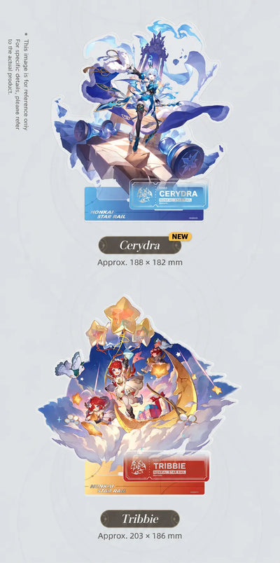 Cerydra and Tribbie Character Artwork Series Harmony Acrylic Standee details