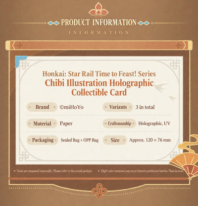 Honkai: Star Rail Feixiao Time to Feast! holographic collectible card
