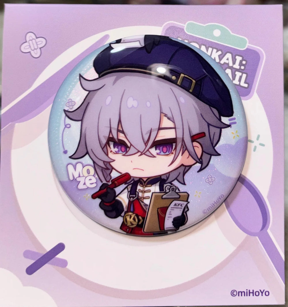 Honkai: Star Rail Time to Feast! Chibi-Tinplate-Badges