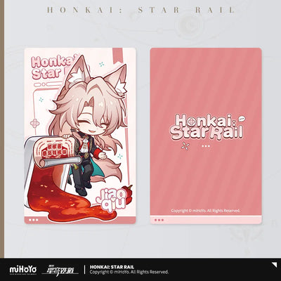 Honkai: Star Rail Jiaoqiu Time to Feast! chibi holographic collectible card