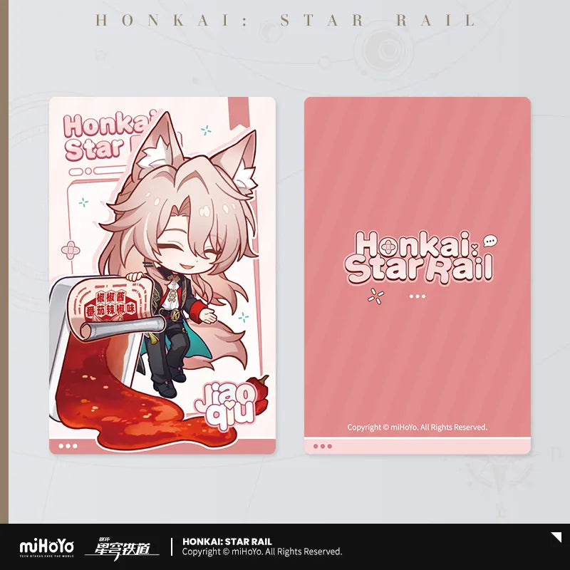 Honkai: Star Rail Jiaoqiu Time to Feast! chibi holographic collectible card