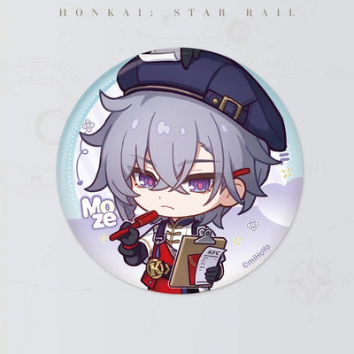 Honkai: Star Rail Moze Time to Feast! chibi tinplate badge