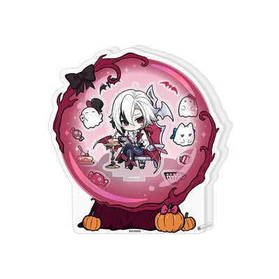 Genshin Impact Immernachtreich Reverie acrylic stand featuring Arlecchino themed design