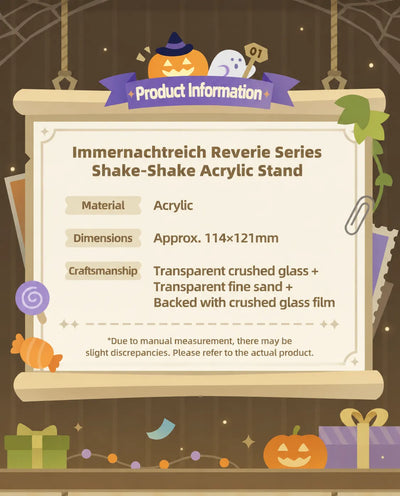 Genshin Impact Immernachtreich Reverie acrylic stand featuring layered acrylic craftsmanship and transparent effect details