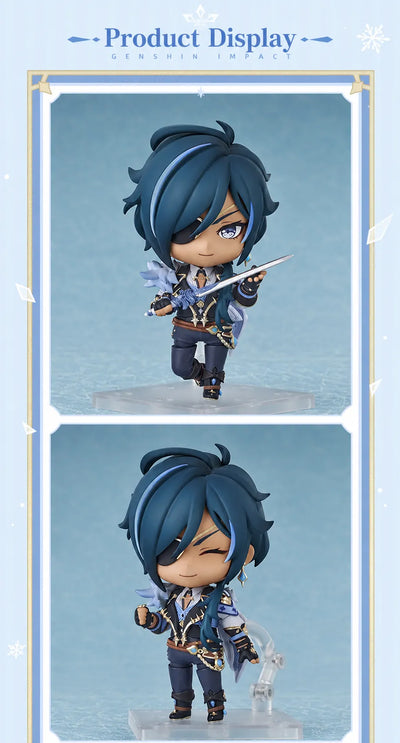 Kaeya Nendoroid figure showcasing multiple poses and display options