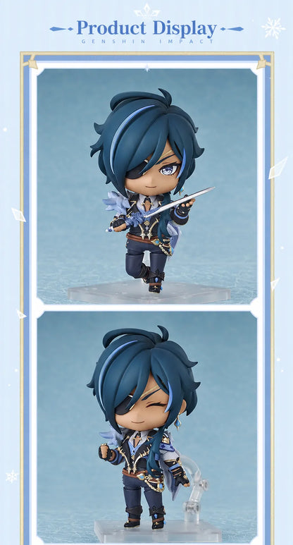 Kaeya Nendoroid figure showcasing multiple poses and display options