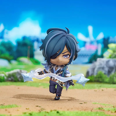 Kaeya Nendoroid figure displayed with a smiling expression and alternate hand accessory