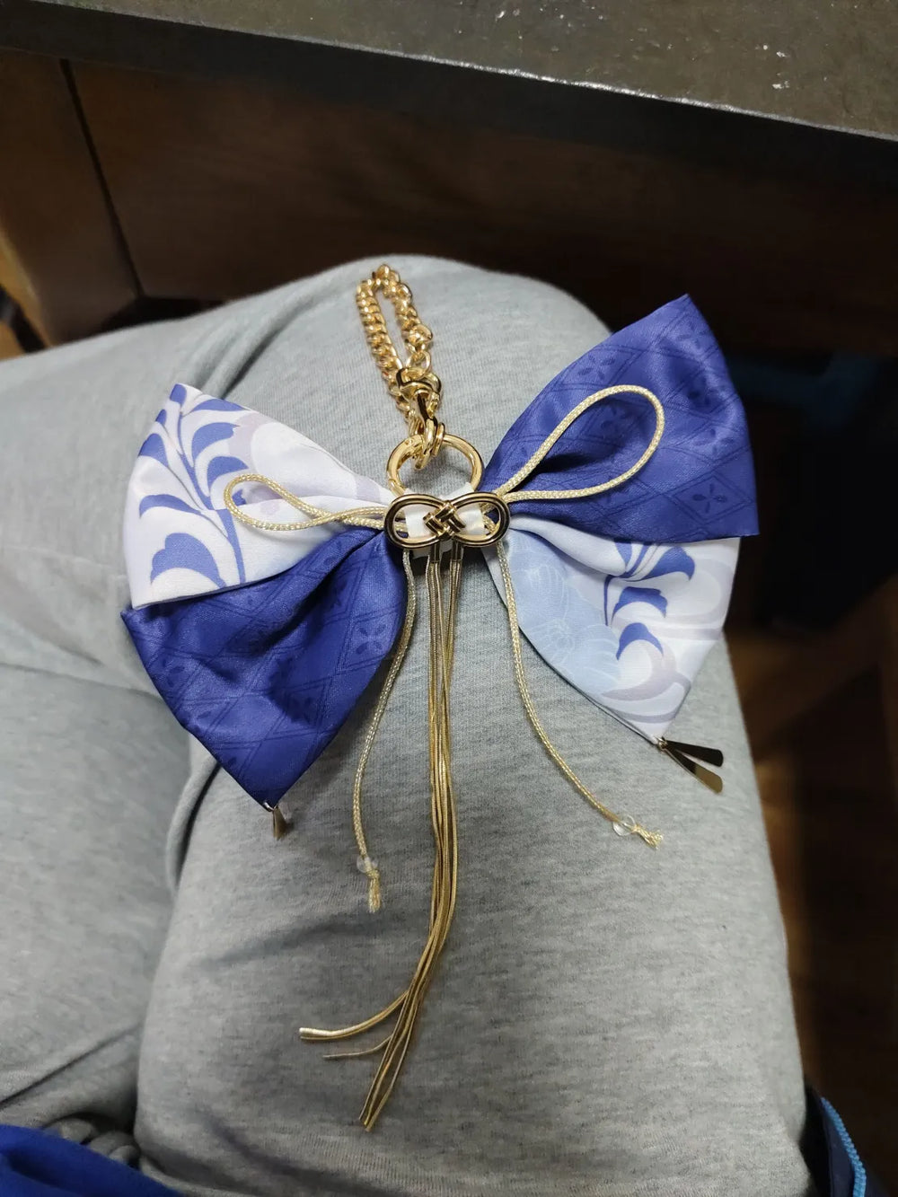 Genshin Impact Kamisato Ayato Butterfly Bow Hair Accessory Charm