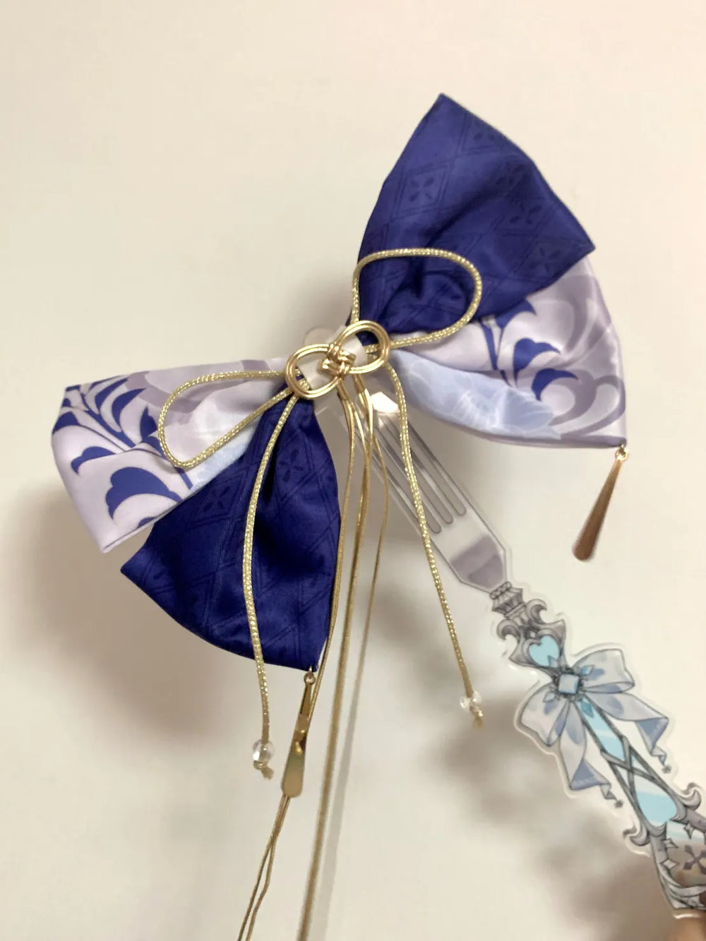 Genshin Impact Kamisato Ayato Butterfly Bow Hair Accessory Charm