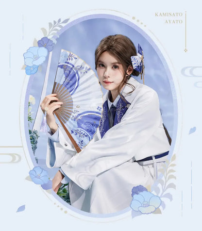 Versatile styling options for Kamisato Ayato butterfly bow accessory