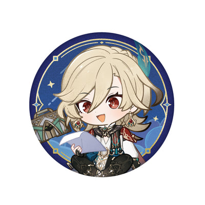 Genshin Impact Kaveh Starlight Message badge chibi character design