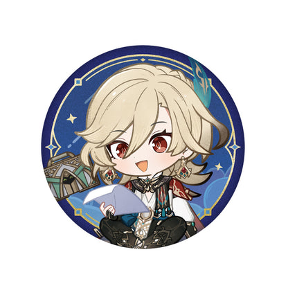 Genshin Impact Kaveh Starlight Message badge chibi character design