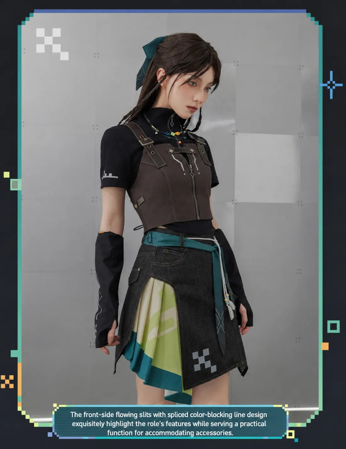 Fabric texture and stitching detail